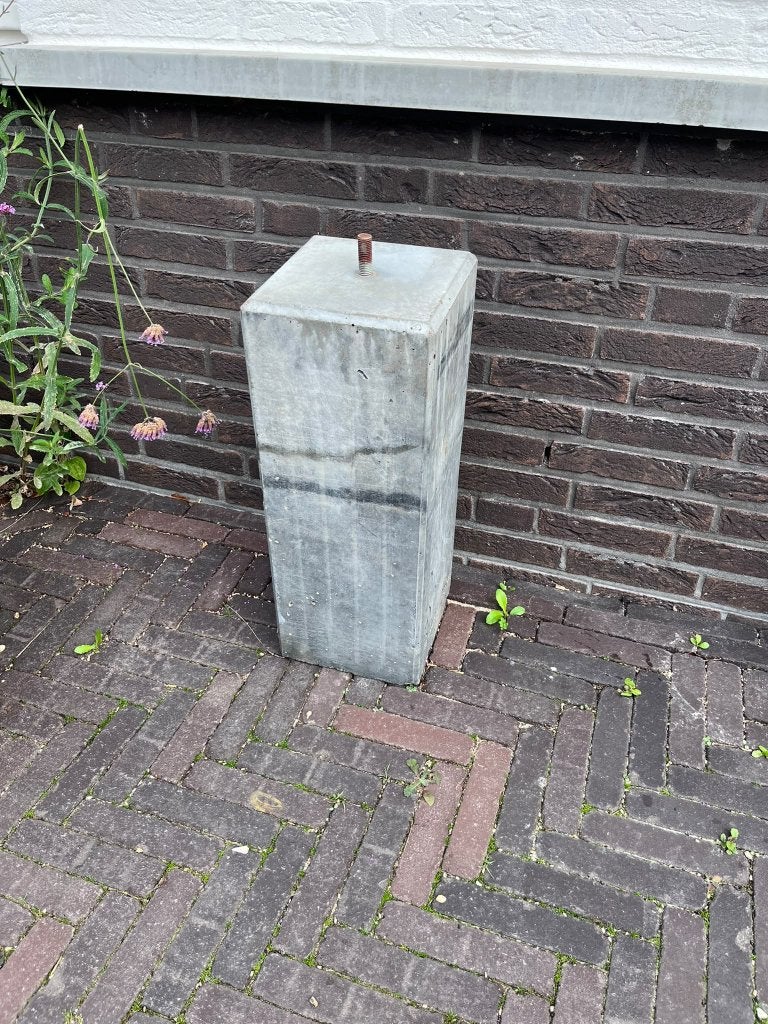 Betonnen paal met schroefdraad, betonpoer, gratis, Tuin en Terras, Ophalen, Zo goed als nieuw, Overige typen