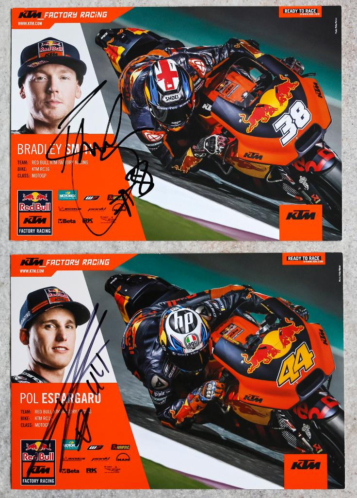 KTM kaarten Pol Espargaro en Bradley Smith, Ophalen of Verzenden, Nieuw, Overige sporten, Poster, Plaatje of Sticker