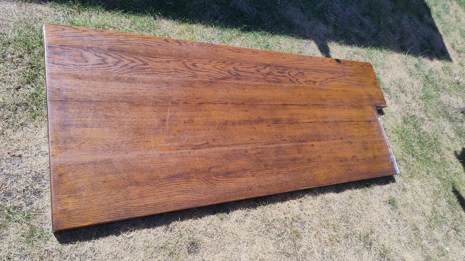 Massief eiken keukenblad/bar, Doe-het-zelf en Verbouw, Hout en Planken, Ophalen, Eiken, Zo goed als nieuw, Plank