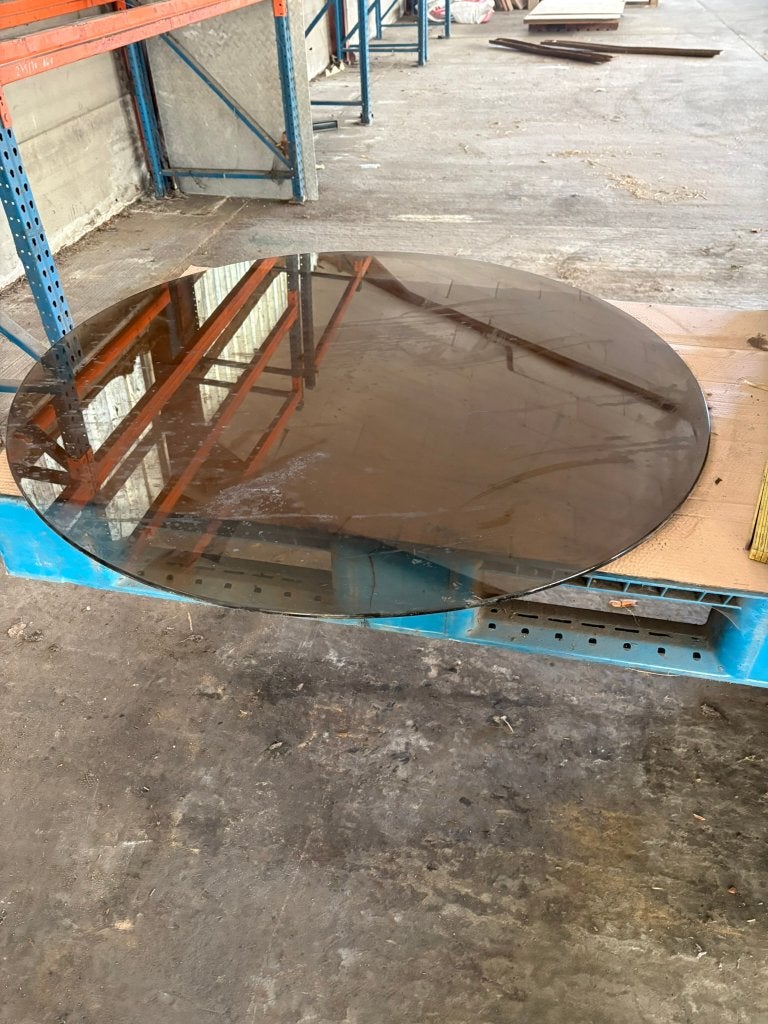 glasplaat, Ophalen, Rond, Vier personen, 100 tot 150 cm