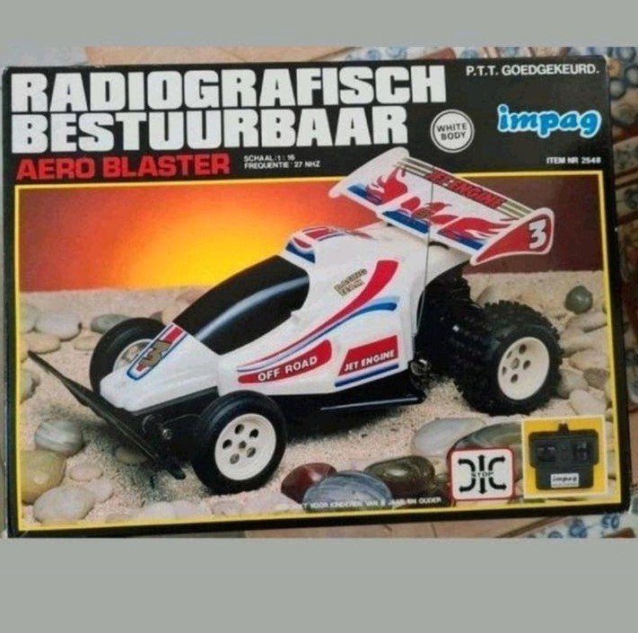Vintage Aero Blaster Radiografische Auto Jaren´80, Ophalen of Verzenden, Groter dan 1:32, Auto, Overige merken