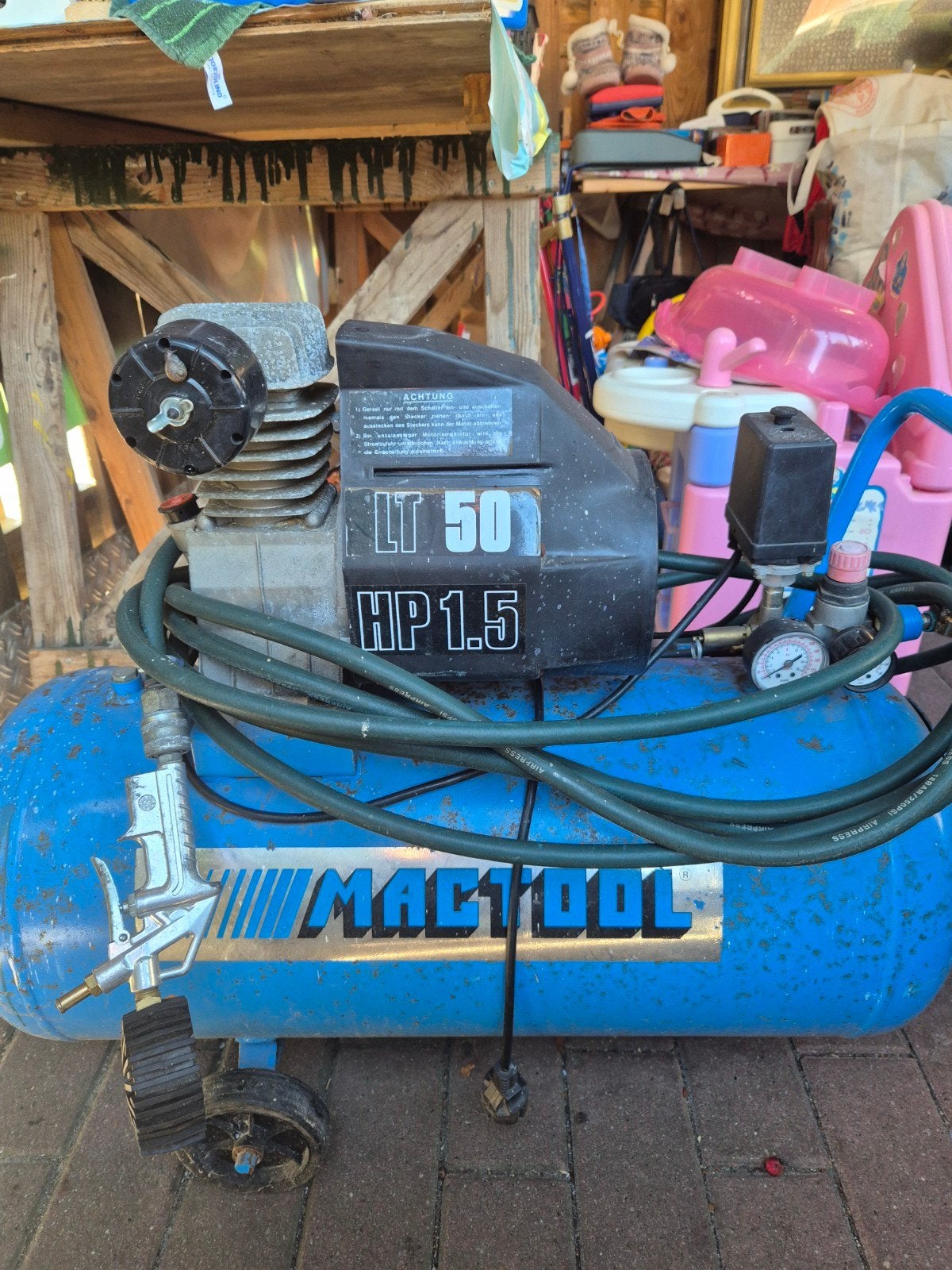 compressor, 25 tot 100 liter, Ophalen, Gebruikt, Minder dan 200 liter/min