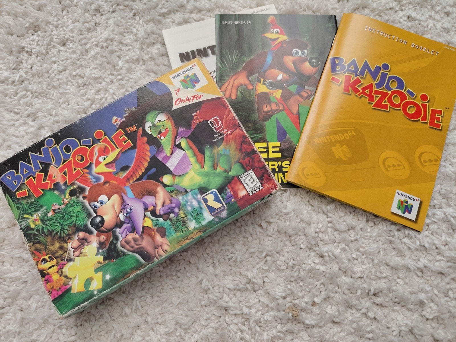 Banjo Kazooie N64 - USA NTSC - CIB - Getest, Avontuur en Actie, Gebruikt, 1 speler, Ophalen of Verzenden