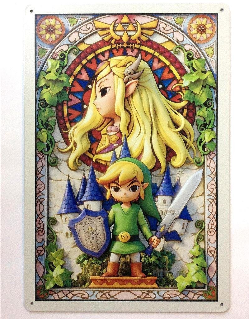 LEGEND OF ZELDA Link Metalen Wandbord poster, Spelcomputers en Games, Games | Overige, Avontuur en Actie, Verzenden, 1 speler