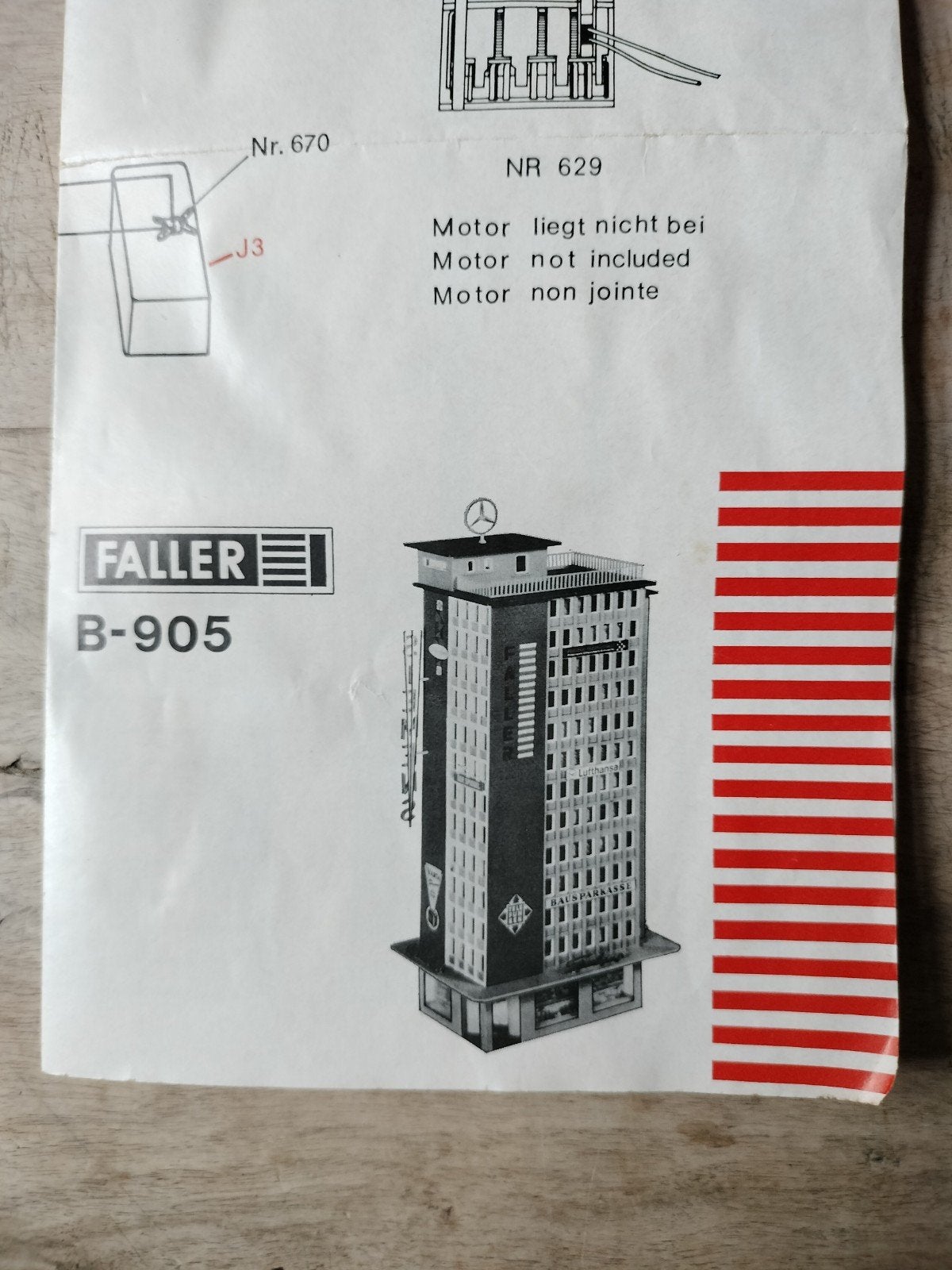 faller B-905 bouwtekening, Ophalen of Verzenden, Gelijkstroom of Wisselstroom, Brug, Tunnel of Gebouw, Overige merken