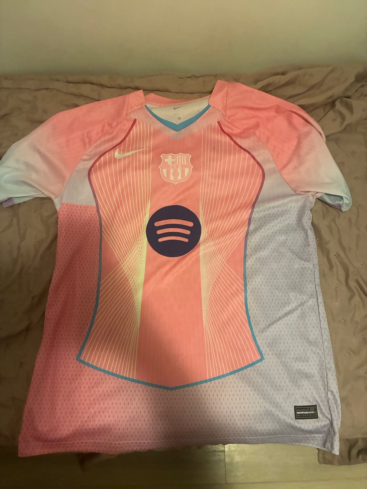 FC Barcelona Raphinha Voetbalshirt Roze/Paars Maat 2XL, Overige maten, Ophalen of Verzenden, Zo goed als nieuw, Roze