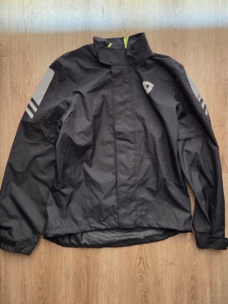 Rev'it regenjas cyclone 3 H20 ZGAN maat L, Motoren, Kleding | Motorkleding, Jas | textiel, Dames, Heren, Tweedehands, Ophalen of Verzenden