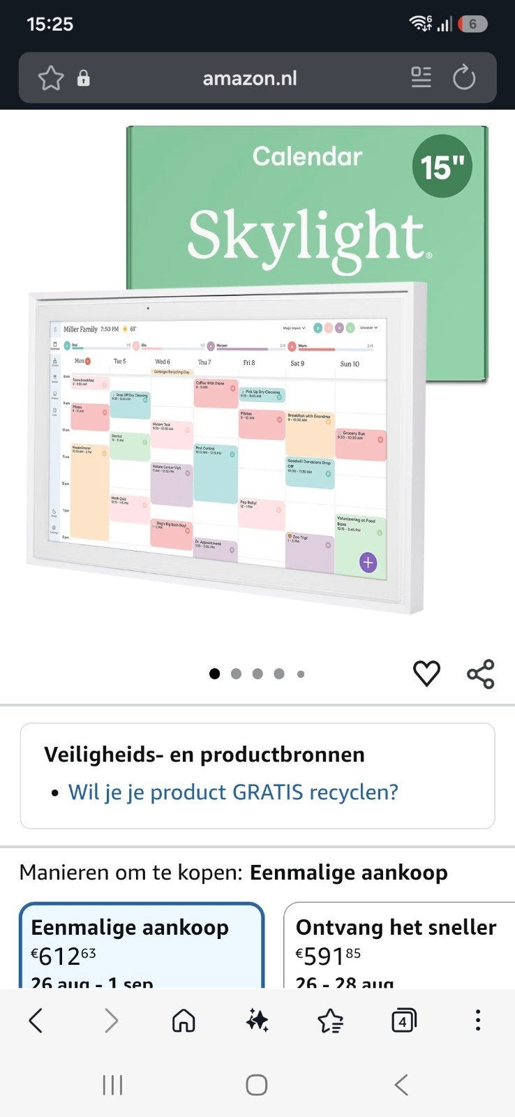 skylight calender, Ophalen of Verzenden, Maandkalender, Zo goed als nieuw