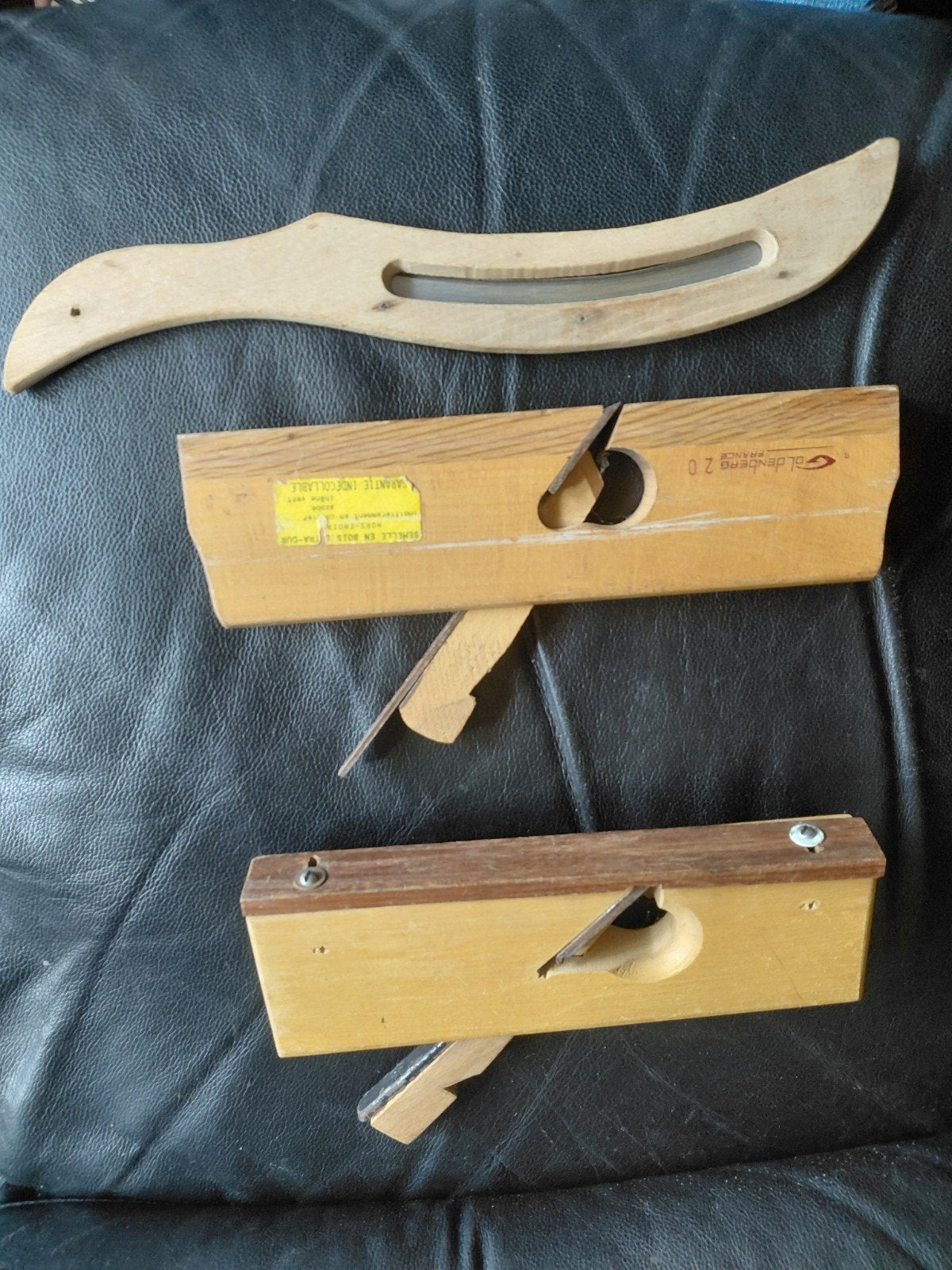 Vintage Houten Schaven Set - G. Oldenberg France en koolmes, Ophalen of Verzenden