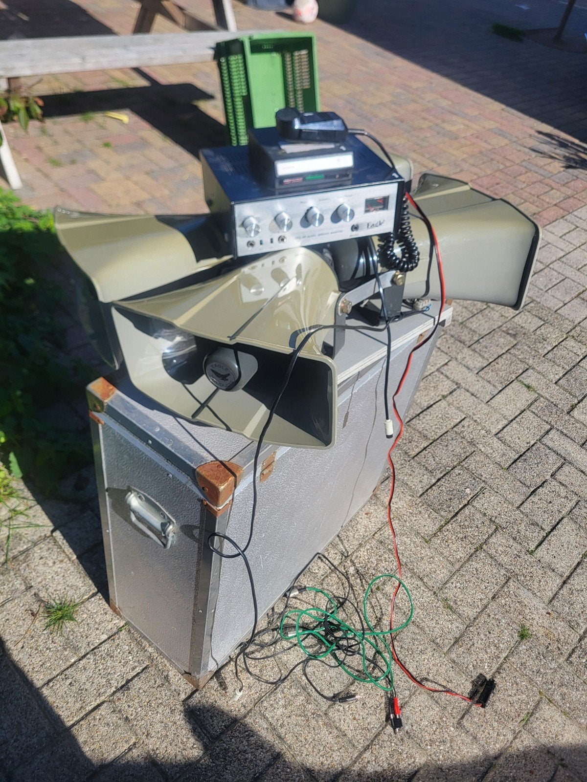 Vintage Eagle PA-systeem met hoornluidsprekers, Ophalen, Gebruikt, Audio