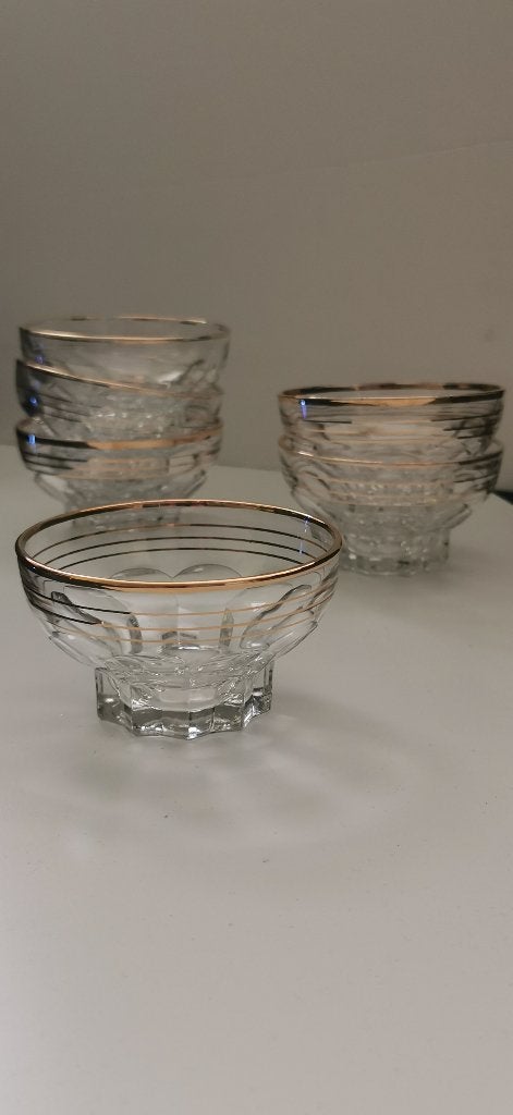 Glazen dessertschaaltjes vintage, Ophalen