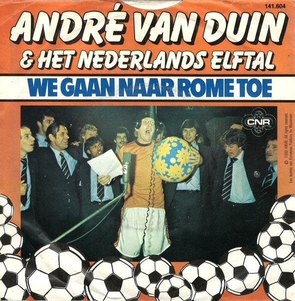 André van Duin &  Nederlands Elftal – we gaan naar rome toe, Ophalen of Verzenden, Zo goed als nieuw, Nederlandstalig