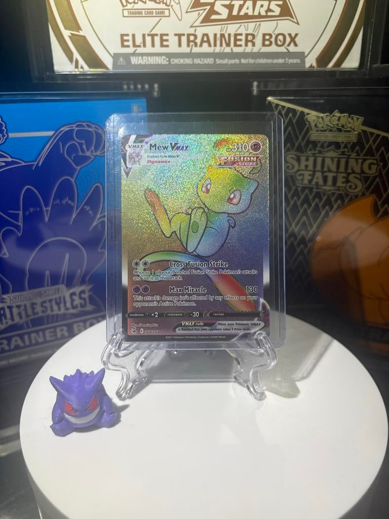 Mew VMAX 268/264 Rainbow (NM), Ophalen of Verzenden, Zo goed als nieuw, Losse kaart, Foil
