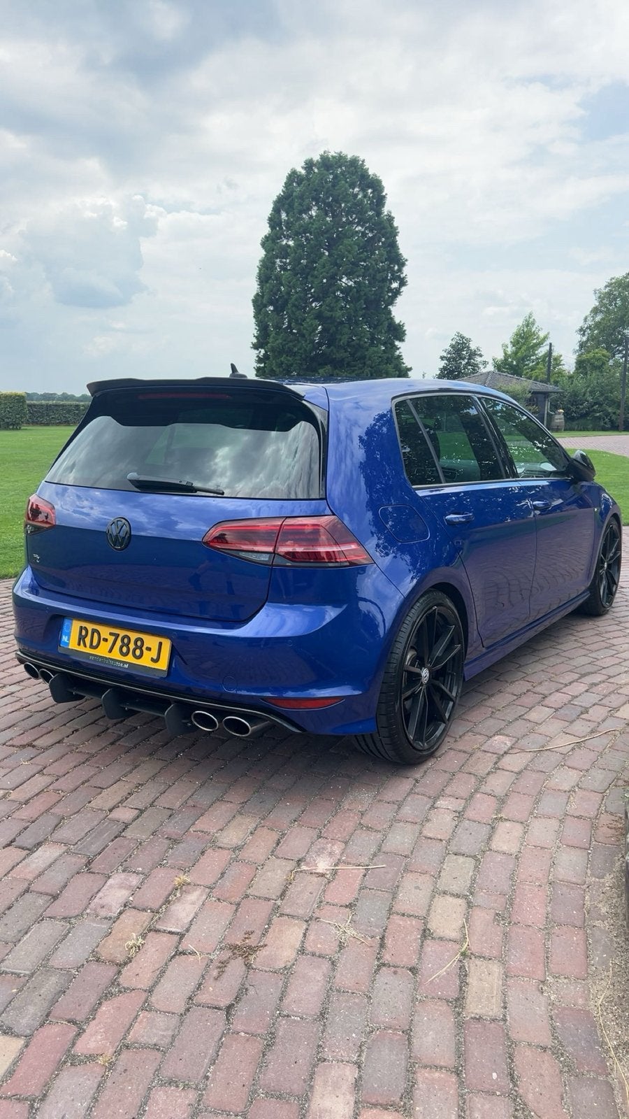 Volkswagen Golf 2.0 TSI R 221KW 5D 4MOTION DSG 2014 Blauw, Auto's, Automaat, 4 cilinders, 1984 cc, Blauw