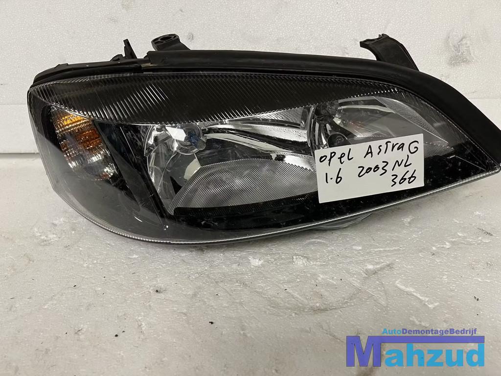 OPEL ASTRA G Rechts koplamp zwart 1998-2005, Auto-onderdelen, Verlichting, Gebruikt, Opel Automobile GmbH, Ophalen of Verzenden