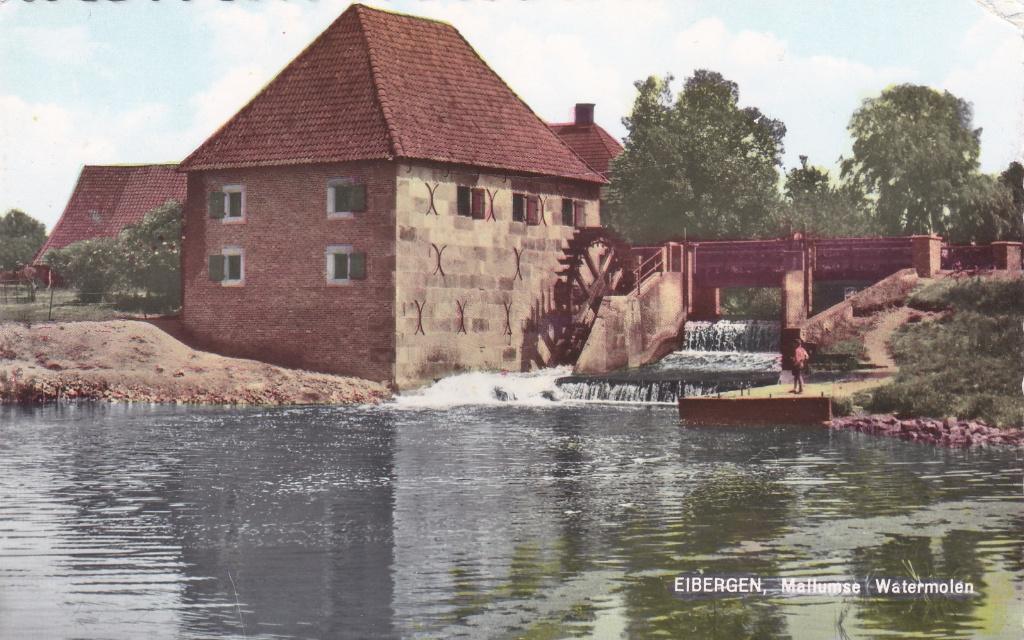 18351 Mallumse watermolen eibergen Achterhoek Borculo Neede, Verzenden, 1960 tot 1980, Gelopen, Gelderland