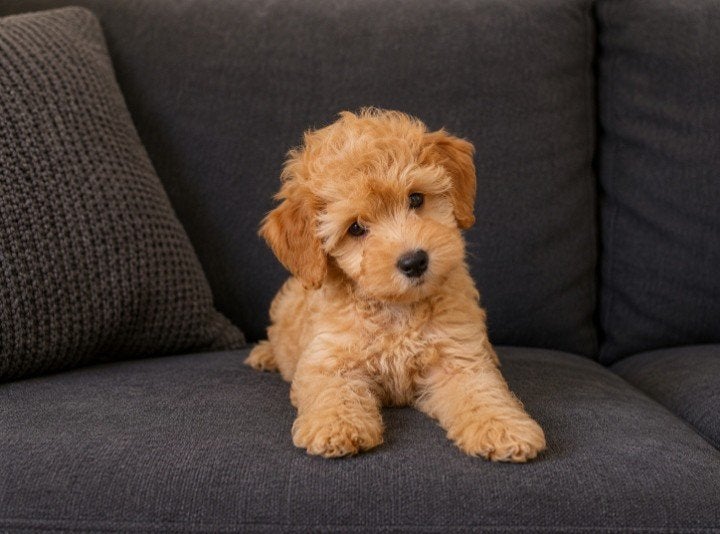 tweede kans " Double doodle " reutje, Parvo, 8 tot 15 weken, Eén hond, Nederland