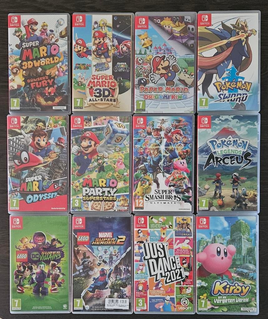 Diverse Nintendo Switch games o.a. SUPER MARIO 3D ALL STARS!, Spelcomputers en Games, Games | Nintendo Switch, Zo goed als nieuw