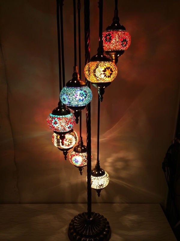 Oosterse Arabische Turkse Marokkaanse vloerlamp set 4/5/7/9, Huis en Inrichting, Oosters Arabisch 1001nacht Boho Ibiza Marrakech Marokkaans Turks