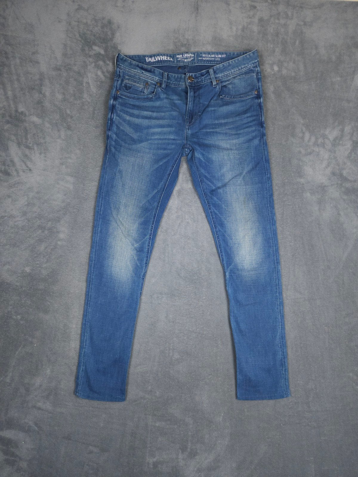 Pme Legend Broek Tailwheel W33 L32 Slim Fit Blauw Jeans., ., ., W33 - W34 (confectie 48/50), Pme Legend