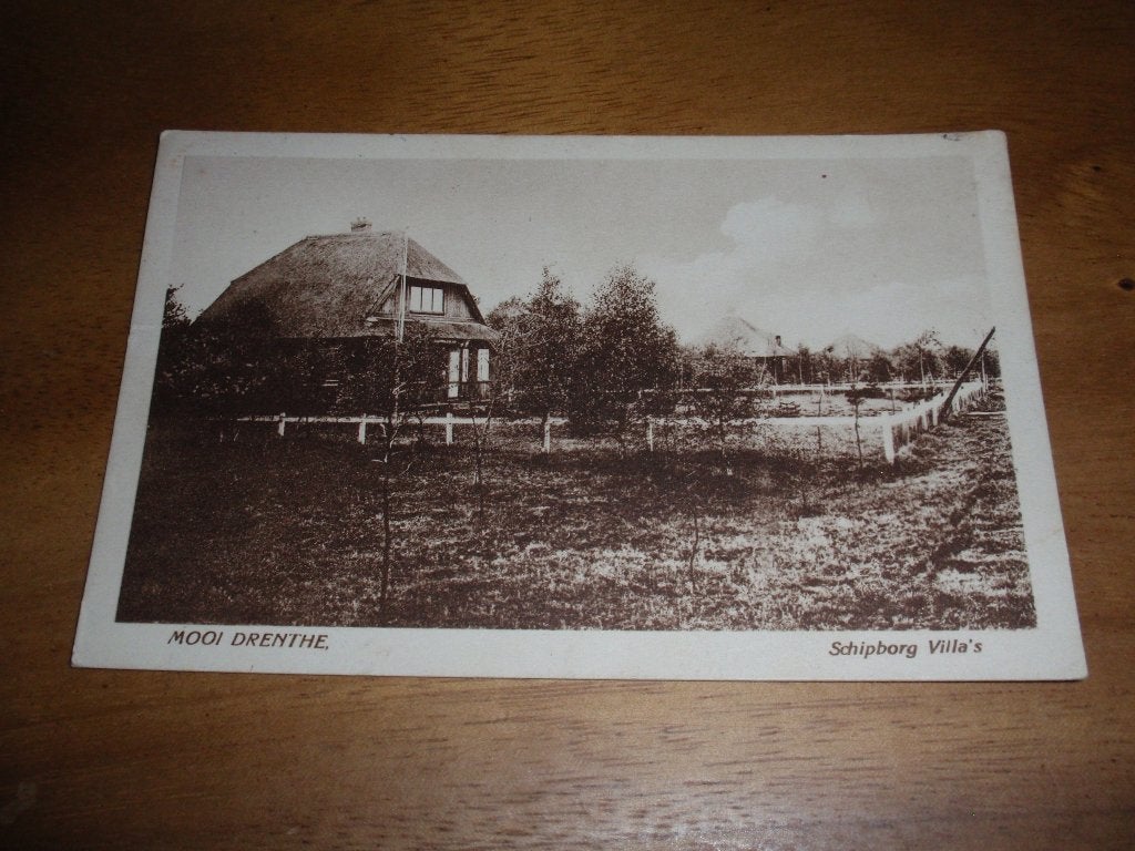 Mooi Drenthe  Schipborg Villa's, Verzenden, 1920 tot 1940, Gelopen, Drenthe