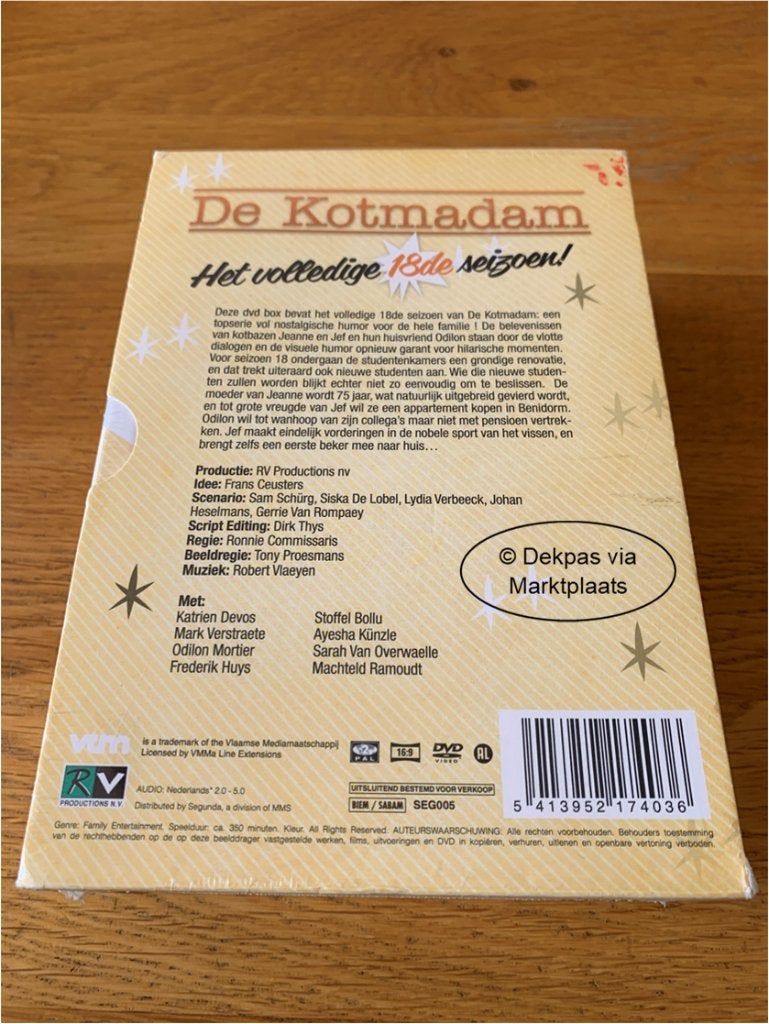 Dvd's De Kotmadam - Seizoen 18 - NIEUW in Seal, Alle leeftijden, Ophalen of Verzenden, Nieuw in verpakking, Komedie