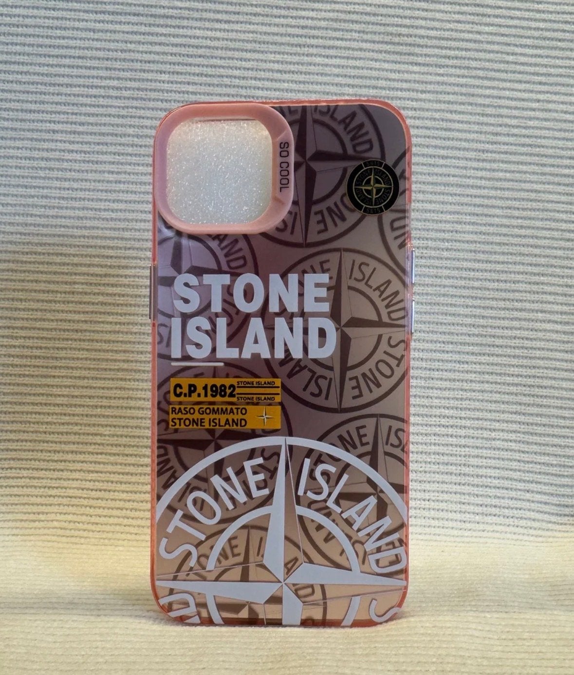 Stone Island Hoesje iPhone 15 - Stijlvolle Bescherming, IPhone 15, Nieuw, Hoesje of Tasje, Meerkleurig