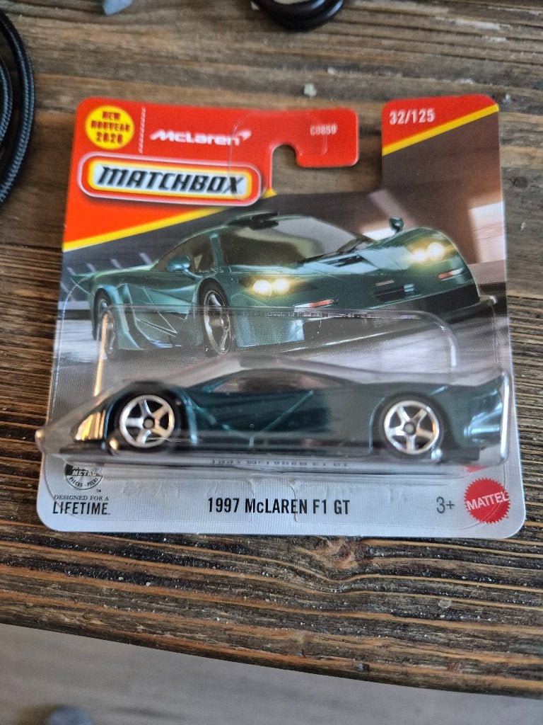 matchbox 1997 mclaren f1 gt groen, Ophalen of Verzenden, Nieuw, Auto