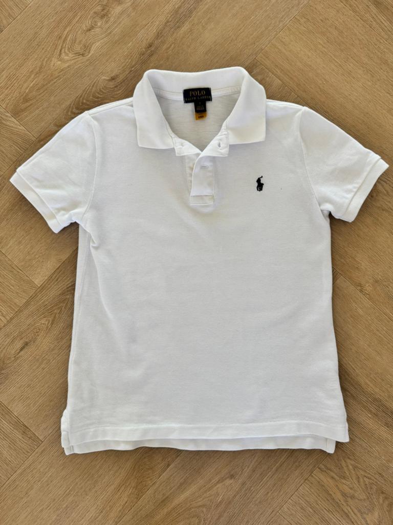 Mooie witte polo van Ralph Lauren, maat 134!, Kinderen en Baby's, Kinderkleding | Maat 134, Ophalen of Verzenden, Zo goed als nieuw
