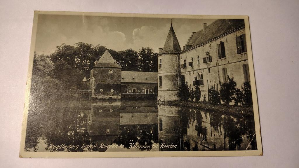 Klimmen Jeugdherberg Kasteel Rivieren, Verzamelen, Ansichtkaarten | Nederland, Ophalen of Verzenden, 1940 tot 1960