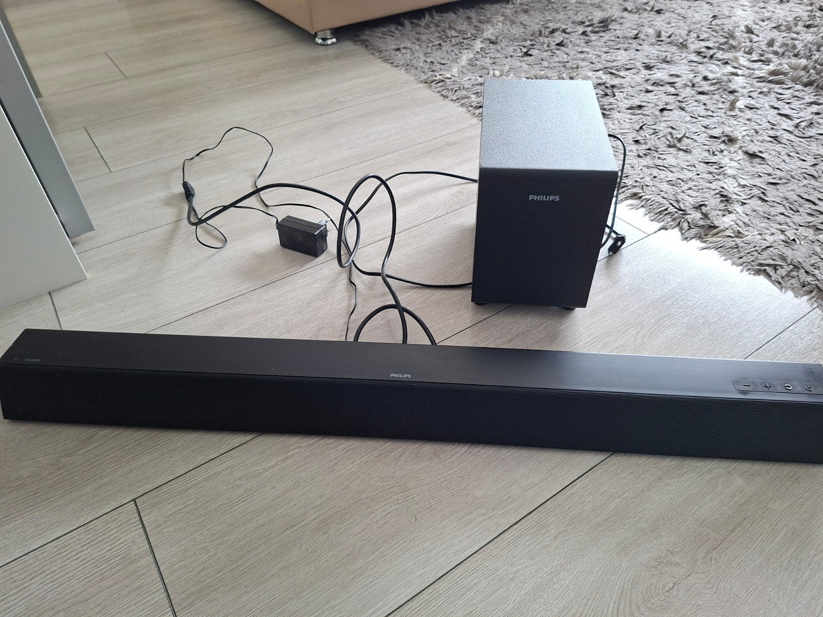 Philips 2.1 Soundbar + draadloze subwoofer in nette staat, Audio, Tv en Foto, Philips, Soundbar, 70 watt of meer, Ophalen of Verzenden