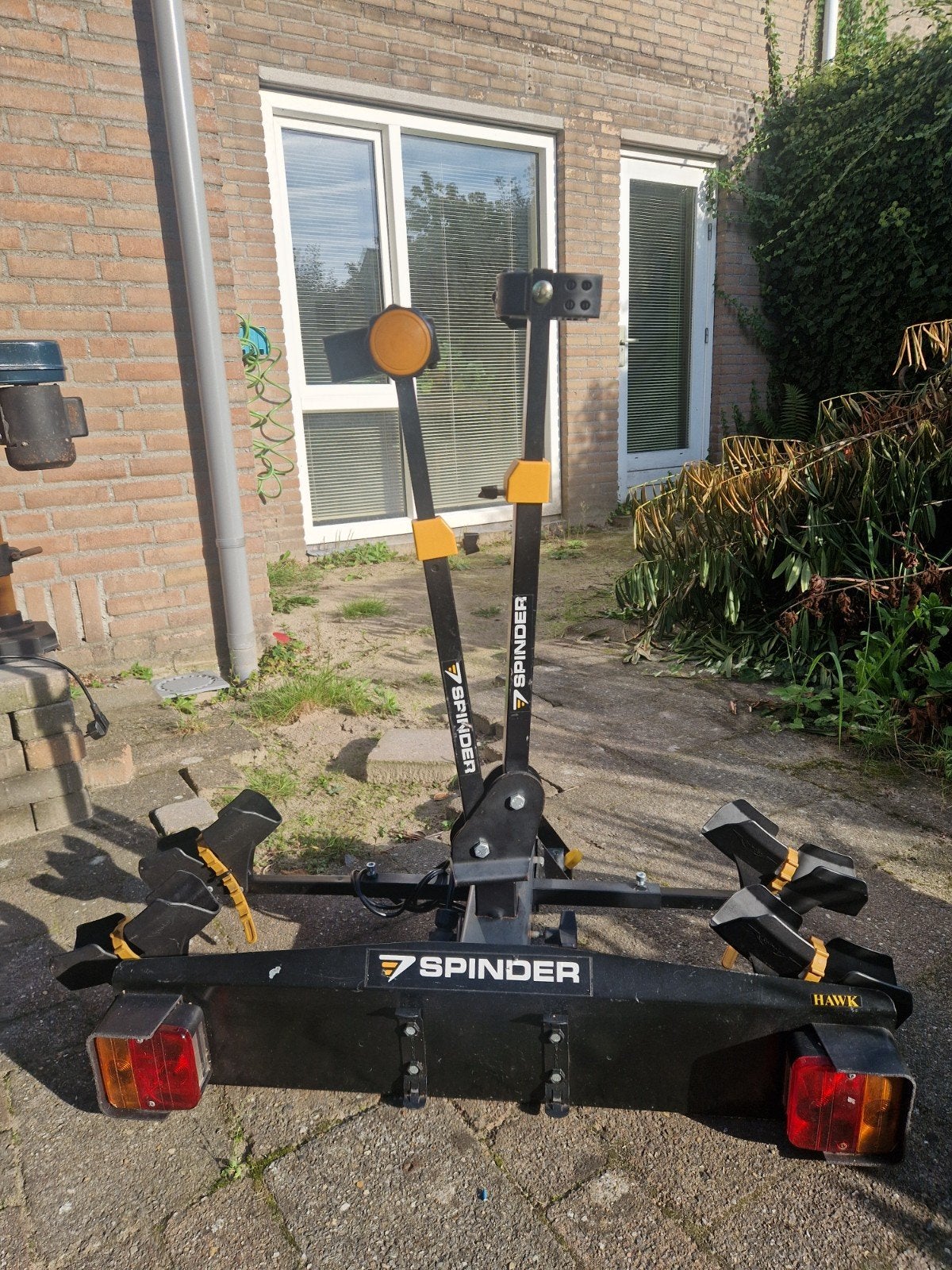 spinder Hawk fietsendrager voor 2 fietsen., Ophalen, Gebruikt, Trekhaakdrager