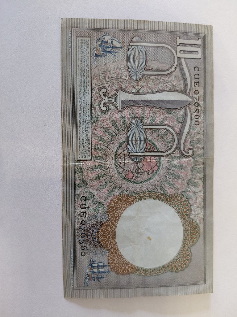 10 gulden ((papier), Postzegels en Munten, Bankbiljetten | Nederland, Ophalen, 10 gulden, Los biljet