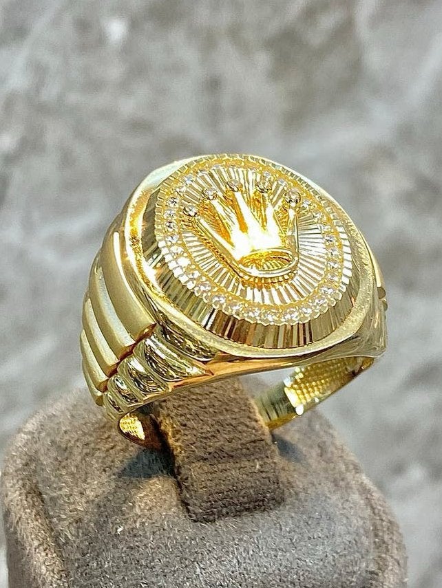 14k Gouden Rolex Ring, 20 of groter, Heer, Nieuw, Ophalen of Verzenden