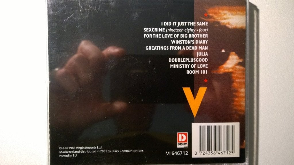 Eurythmics - 1984 (For The Love Of Big Brother), Ophalen of Verzenden, Zo goed als nieuw