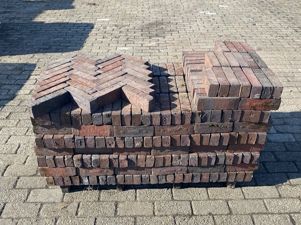 018. 5,76 m2 Waalformaat Paars-bruin 5x20x6 cm €115,00!, Tuin en Terras, Ophalen, Keramiek, Klinkers, 5 tot 10 m²
