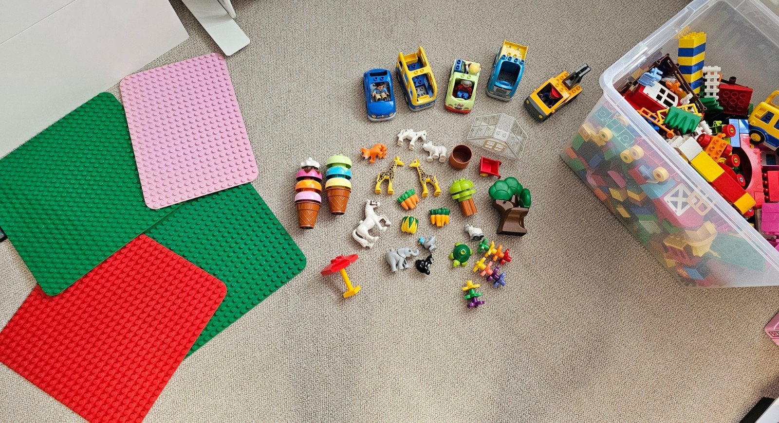 Grote partij Lego Duplo, Ophalen, Zo goed als nieuw, Duplo