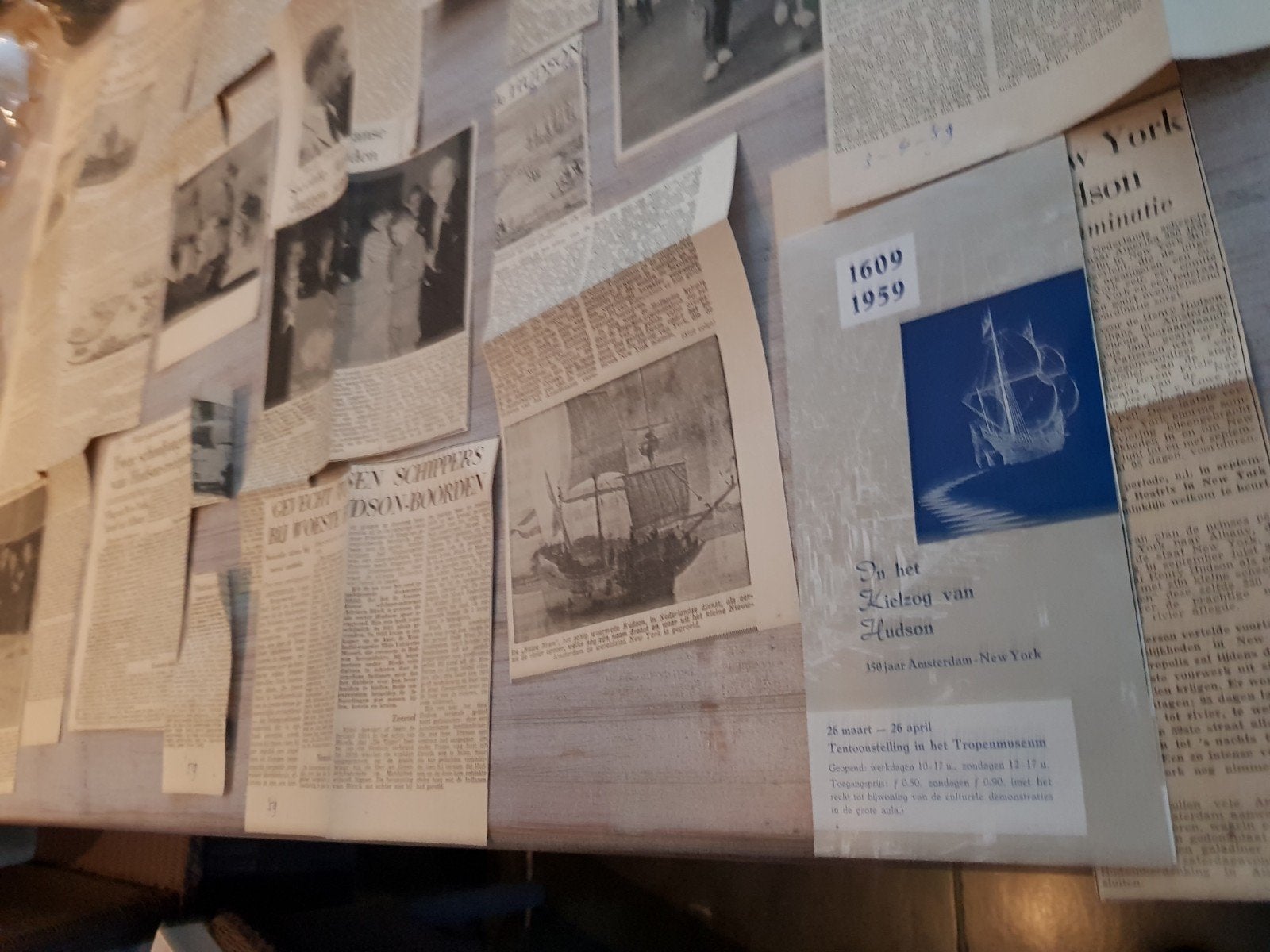 Historische krantenartikelen Henry Hudson 1959, Verzamelen, Ophalen of Verzenden, 1940 tot 1960