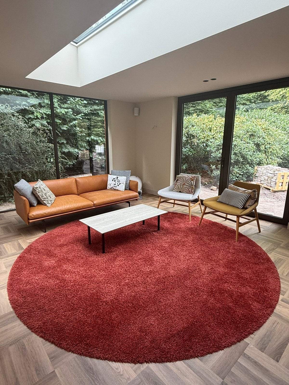 Rond vloerkleed - 320 cm diameter, Ophalen, Rond, 200 cm of meer, Zo goed als nieuw
