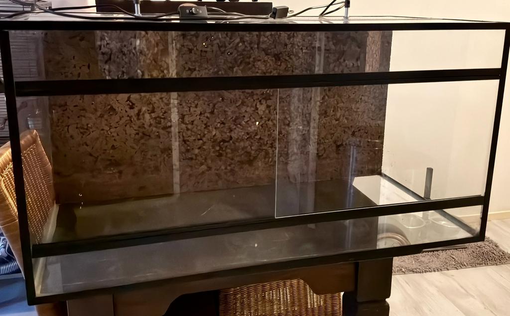 Terrarium 100x50x50, Dieren en Toebehoren, Reptielen en Amfibieën | Toebehoren, Ophalen, Gebruikt, Terrarium of Paludarium