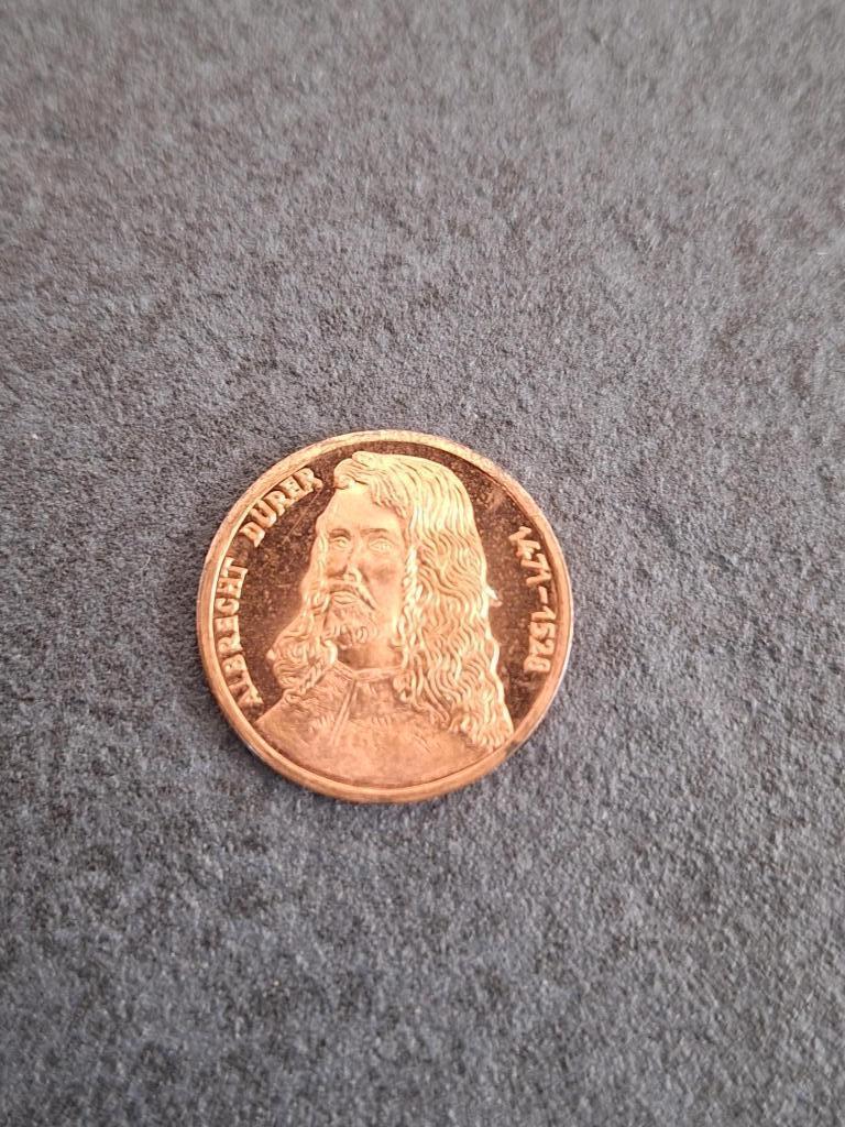 penning 500 jaar Albrecht Dürer 1971, Postzegels en Munten, Penningen en Medailles, Ophalen of Verzenden, Overige materialen, Buitenland