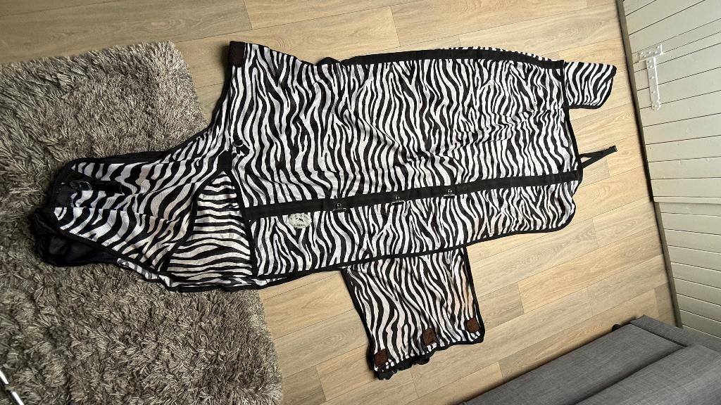 Vliegendeken Zebra, Dieren en Toebehoren, Paarden en Pony's | Dekens en Dekjes, Meerkleurig, Gebruikt, 0 g, Vliegendeken