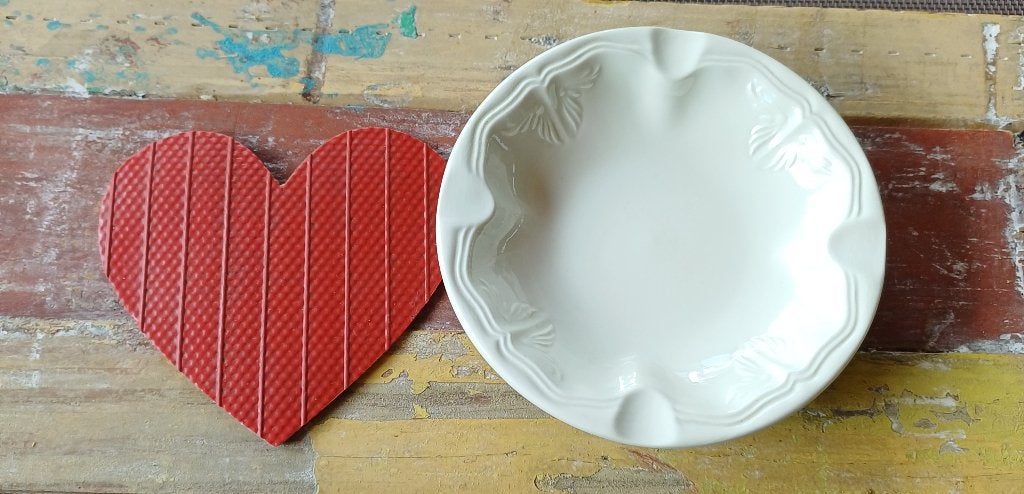 Brocante Roomwitte Asbak Villeroy & Boch Cortina 2000 (Jola), Gebruikt, Verzenden, Overige typen, Overige stijlen