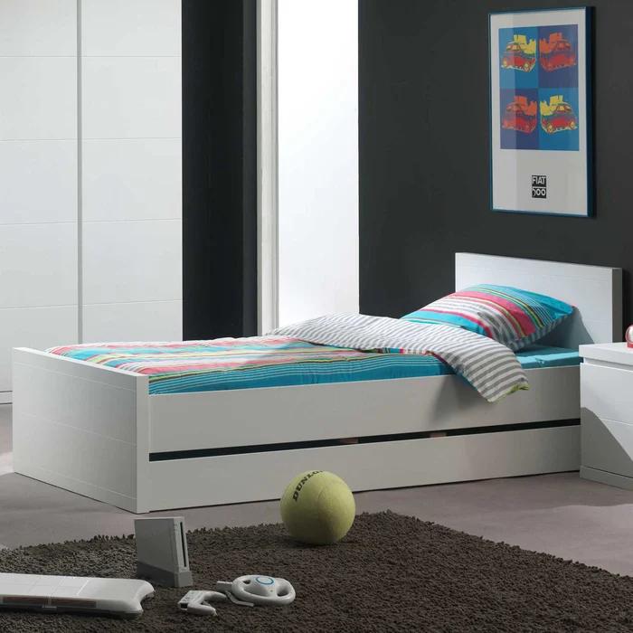 Kinderkamer Vipack Lara met bed, bedlade en bureau, Ophalen, Zo goed als nieuw, Jongetje of Meisje