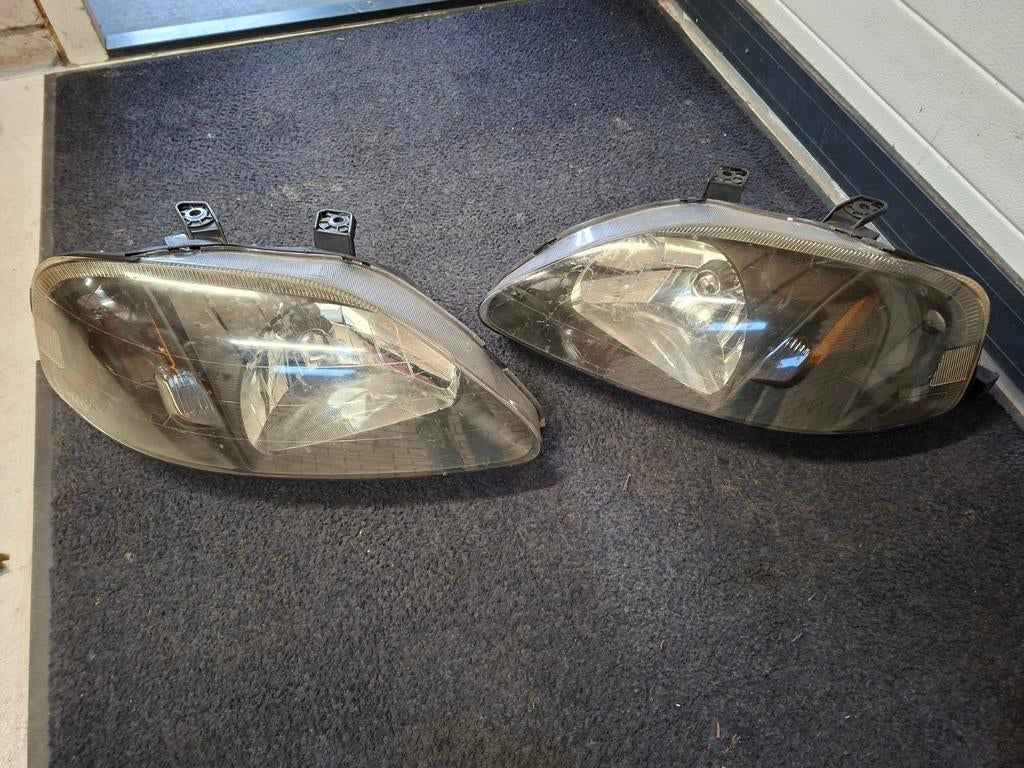Civic Ek Facelift koplampen, Auto-onderdelen, Spiegels, Ophalen of Verzenden, Gebruikt, Honda