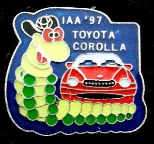 Toyota Corolla IAA'97 pin, Verzenden, Nieuw, Transport, Speldje of Pin