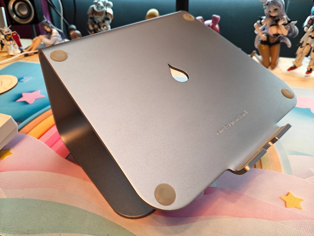 Rain Design mStand Laptopstandaard - Zilver, Computers en Software, Ophalen of Verzenden, Zo goed als nieuw, Rain Design