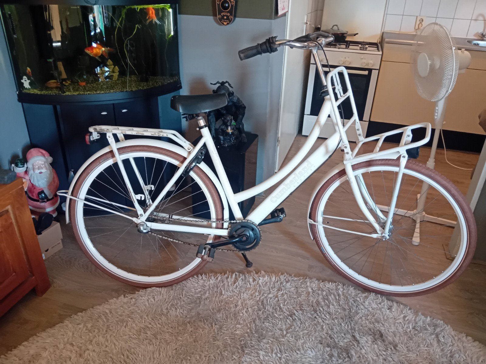Mooie witte damesfiets met terugtraprem, Fietsen en Brommers, Fietsen | Dames | Damesfietsen, Terugtraprem, Gebruikt, Versnellingen