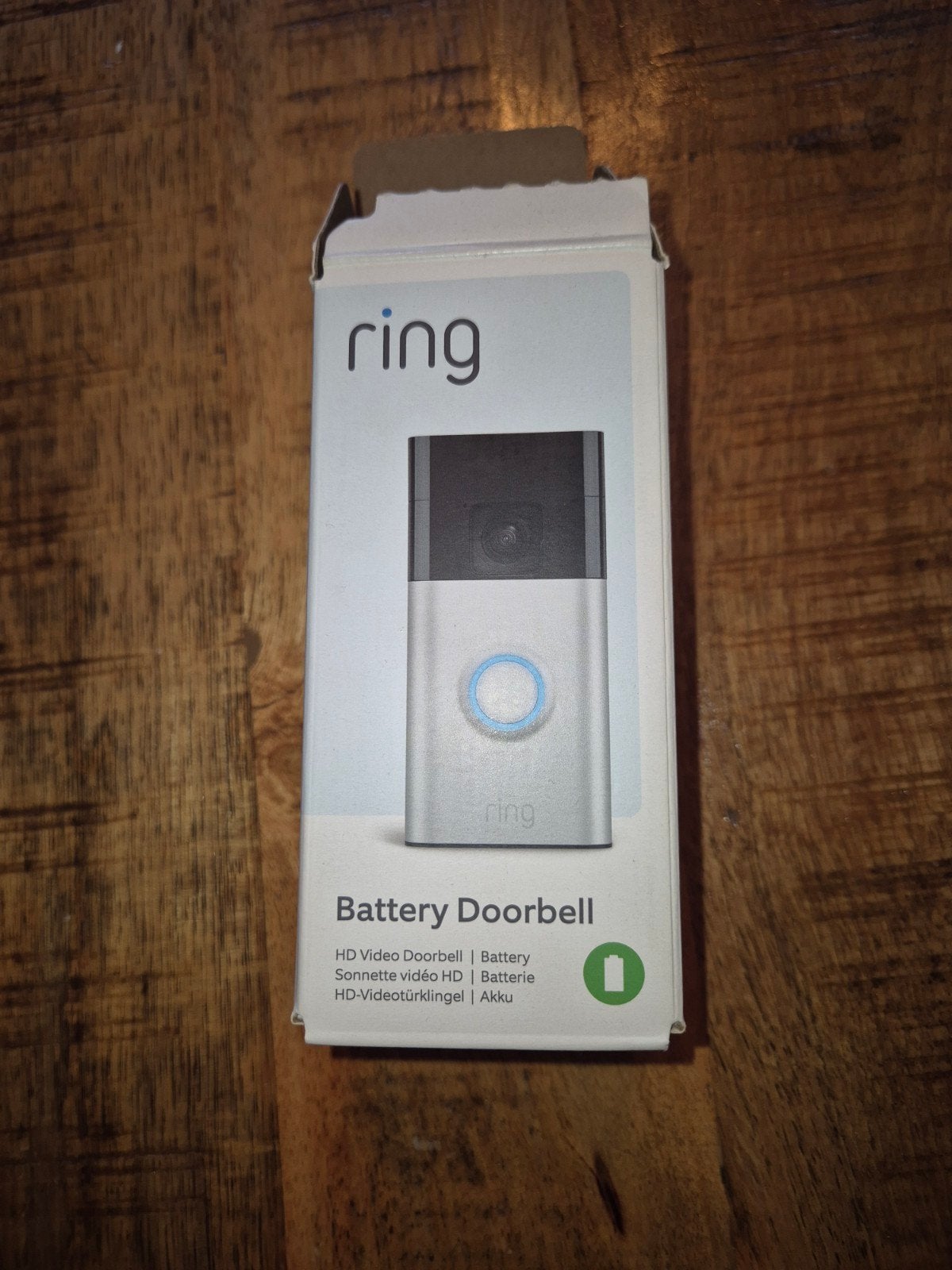Ring Video Doorbell Batterij - Nieuw in doos, Ophalen of Verzenden, Bewegingsdetectiesensor, Nieuw, Draadloos