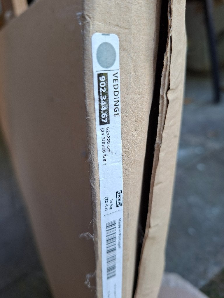 geplastificeerde plaat 62 cm x 220 cm, Ophalen, Nieuw, Overige materialen